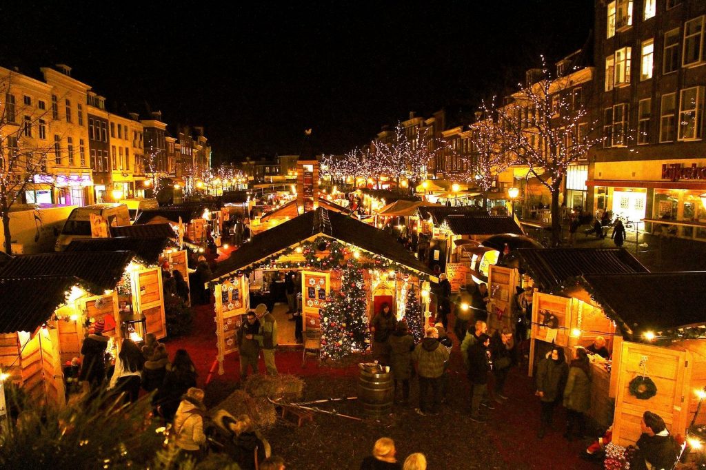 Drijvende kerstmarkt Leiden